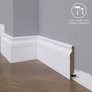 Плинтус Astra Decor МДФ 02-100-18 Грунт