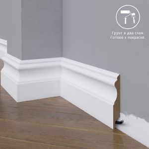 Плинтус Astra Decor МДФ 03-100-16 Грунт