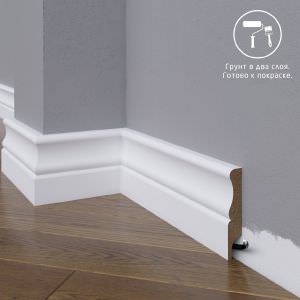 Плинтус Astra Decor МДФ 07-100-16 Грунт