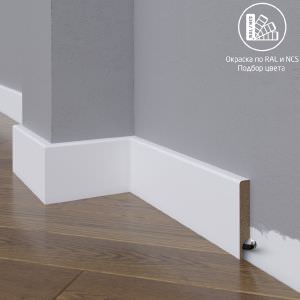 Плинтус Astra Decor МДФ 09-120-10 Выкрас по RAL/NCS
