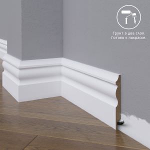 Плинтус Astra Decor МДФ 14-120-16 Грунт