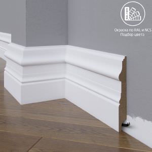 Плинтус Astra Decor МДФ 15-185-18 Выкрас по RAL/NCS