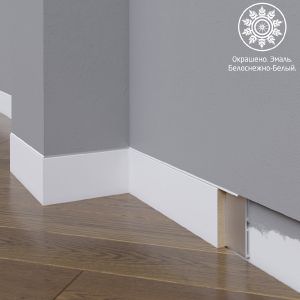 Плинтус Astra Decor МДФ 25-050-8 Белая эмаль