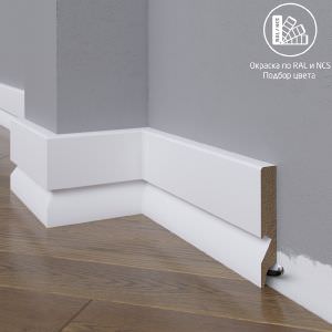 Плинтус Astra Decor МДФ 29-136-22 Выкрас по RAL/NCS