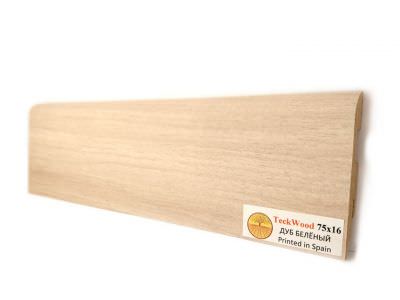 Плинтус FineTeck 16 + Дуб беленый (White Oak) Прямой