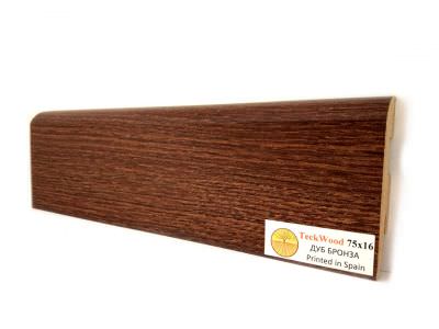 Плинтус FineTeck 61 + Дуб Бронза (Oak Bronze) Прямой