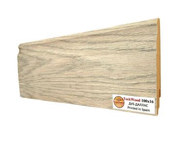 Плинтус FineTeck 42 + Дуб Даллас (Oak Dallas) Фигурный